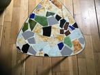 Leuk vintage plantentafeltje met mozaïek, Huis en Inrichting, Tafels | Bijzettafels, Minder dan 45 cm, Minder dan 55 cm, Gebruikt