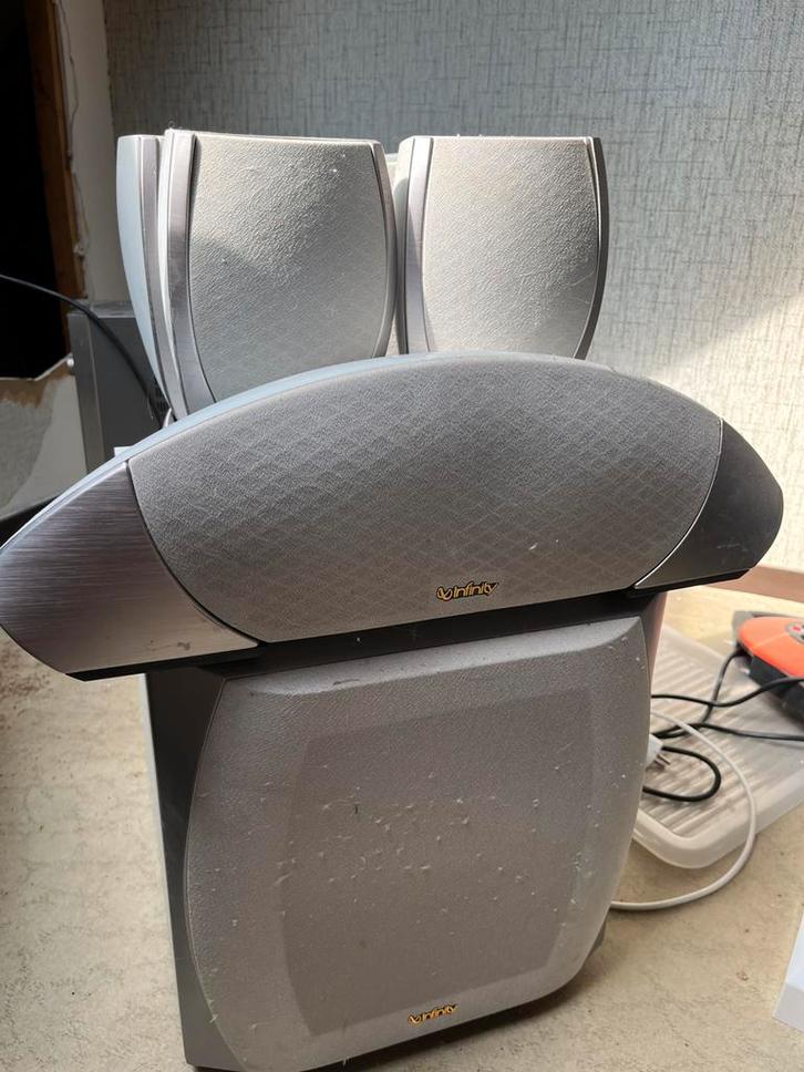 Set infinity speakers, Audio, Tv en Foto, Stereo-sets, Gebruikt, Speakers, Overige merken, Losse componenten, Ophalen