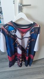 piraten shirt xxl met hoed ,ooglap ,haak ,en munt ketting, Ophalen, Nieuw