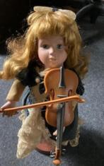 Pop met lang haar viool en muziek Vintage, Verzenden