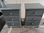 2 LANDELIJKE NACHTKASTJES, Huis en Inrichting, Slaapkamer | Nachtkastjes, Ophalen, Minder dan 45 cm, 55 tot 70 cm, Zo goed als nieuw