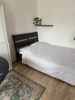 Ikea Trysil bed met lattenbodem en topper, Huis en Inrichting, Ophalen, Gebruikt, Bruin, 140 cm