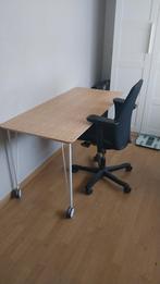 tafel met bureaustoel, Huis en Inrichting, Bureaustoelen, Ophalen, Zo goed als nieuw, Zwart, Bureaustoel