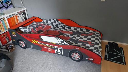 auto bed 90x 200 autobed, Kinderen en Baby's, Kinderkamer | Bedden, Gebruikt, 180 cm of meer, 85 tot 100 cm, Lattenbodem, Matras