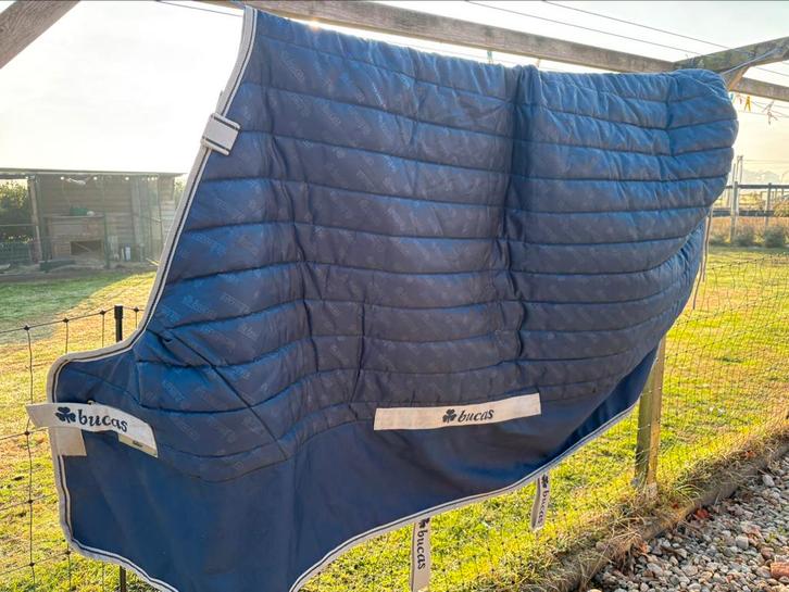 Bucas Select 150 gr Stal/onderdeken 155 6”9, Dieren en Toebehoren, Paarden en Pony's | Dekens en Dekjes, Zo goed als nieuw, Deken