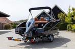 Consoleboot met Honda motor en trailer, Watersport en Boten, Ophalen, Gebruikt, 50 pk of meer, Snelvarend