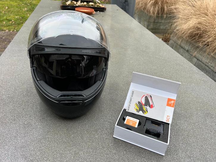 Schuberth C4 mét  SC1 communicatie systeem (XXL), Motoren, Kleding | Motorhelmen, Heren, Systeemhelm, XXL, Overige merken, Tweedehands
