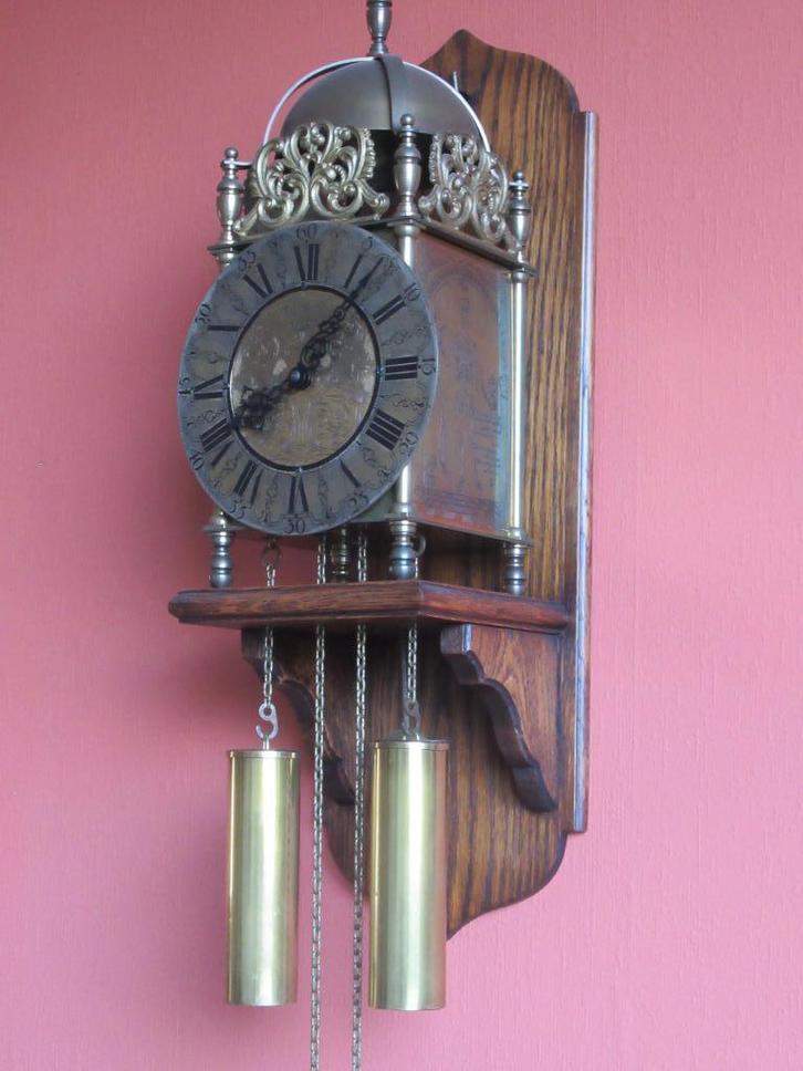 John Warmink  Engelse pendule met maanstanden, Antiek en Kunst, Antiek | Klokken, Ophalen