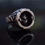 Broken Earth Skull ring- 925 Zilver, Beyondthepaintingstudio@gmail.com, Nieuw, Dame of Heer, Zilver