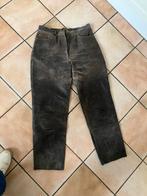 Leren broek (ruig leder), maat 44 voor E 10, Kleding | Dames, Broeken en Pantalons, Bruin, Maat 42/44 (L), Ophalen of Verzenden