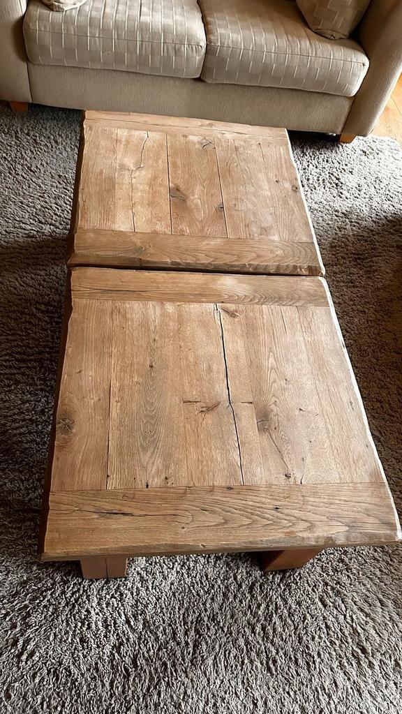 2 salontafels en meer tafels in dezelfde stijl, Huis en Inrichting, Tafels | Salontafels, Zo goed als nieuw, Minder dan 50 cm