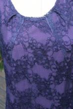 Jurk paars kant Carola van Benthum mt 38 Vaste prijs, Kleding | Dames, Jurken, Maat 38/40 (M), Carola van Benthum, Paars, Ophalen of Verzenden