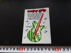 sticker MAJOR GRIP  GIMBORN  vulpen, Verzamelen, Ophalen, Zo goed als nieuw