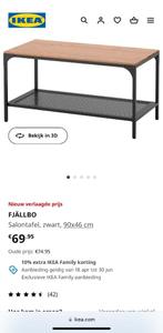 Salontafel  IKEA zwart hout, Huis en Inrichting, Tafels | Salontafels, 50 tot 100 cm, Minder dan 50 cm, 100 tot 150 cm, Rechthoekig