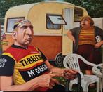 Schilderij wielrennen tour de france Ti-Raleigh MC Gregor, Ophalen, Zo goed als nieuw, Overige typen
