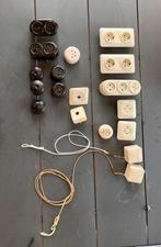 Bakeliet stopcontacten, Ophalen, Gebruikt, Stopcontact