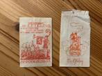 2x suikerzakje De Efteling kaatsheuvel, Verzamelen, Efteling, Ophalen of Verzenden, Gebruikt, Overige typen