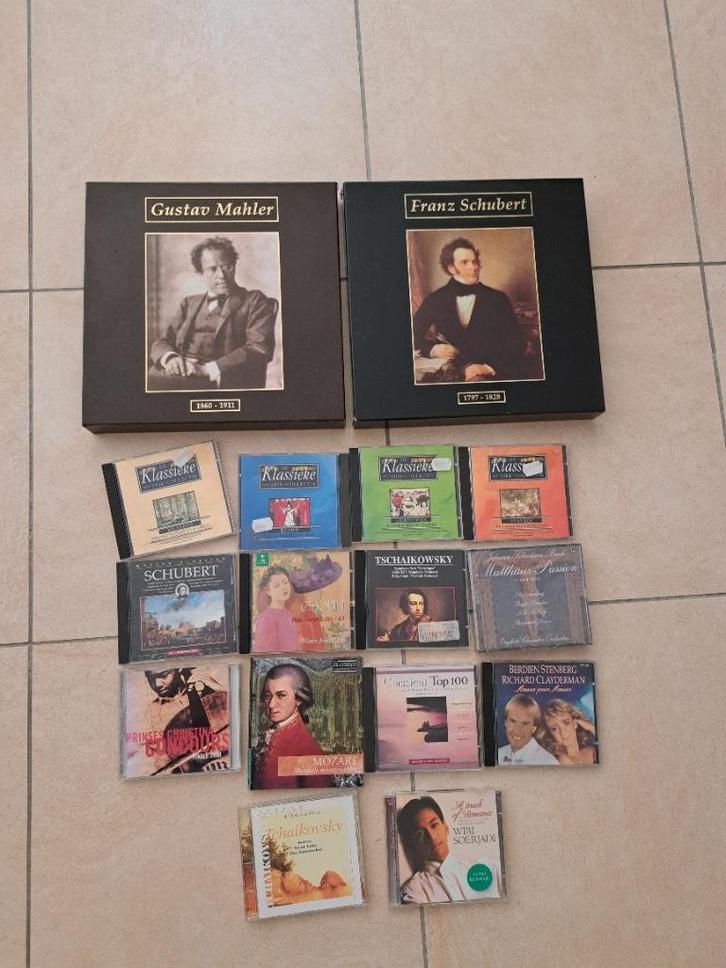 20x CD Mahler, Mozart, Schubert, Chopin, Brahms, Tchaikovsky, Cd's en Dvd's, Cd's | Klassiek, Zo goed als nieuw, Overige typen