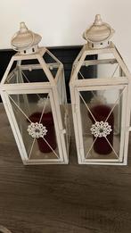 Windlichten, Ophalen of Verzenden, Zo goed als nieuw, Hout, 25 tot 50 cm