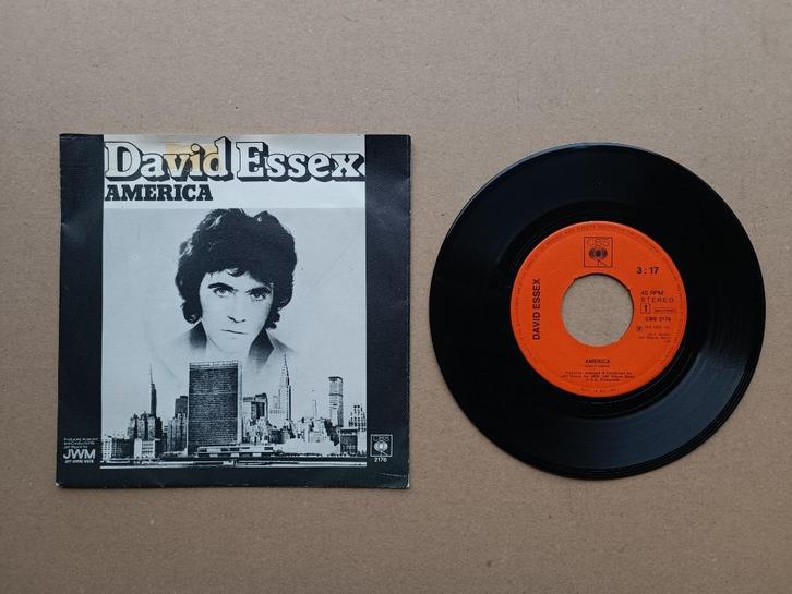 7" Single: David Essex - America (1974), Cd's en Dvd's, Vinyl Singles, Gebruikt, Pop, 7 inch, Verzenden