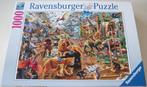 Puzzel *** CHAOS IN DE GALERIE *** 1000 stukjes Ravensburger, Hobby en Vrije tijd, Denksport en Puzzels, Ophalen of Verzenden