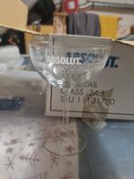 6 Absolut Vodka Cocktailglazen 24cl, Ophalen, Glas of Glazen, Gebruikt, Glas