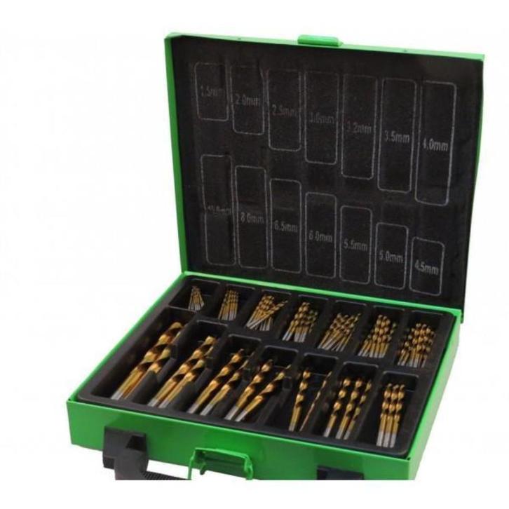 Borenset metaal HSS-tin 101-delig, Auto diversen, Autogereedschap, Nieuw, Ophalen of Verzenden