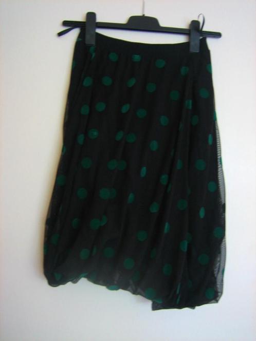 Prachtige speelse rok met polkadots KEMPERMAN 36-38 snazzeys, Kleding | Dames, Rokken, Nieuw, Maat 36 (S), Zwart, Onder de knie