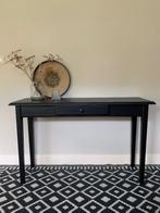 Sidetable, bureautje wandtafel bijzettafel mat zwart, laatje, Huis en Inrichting, Tafels | Sidetables, Ophalen, 100 tot 150 cm