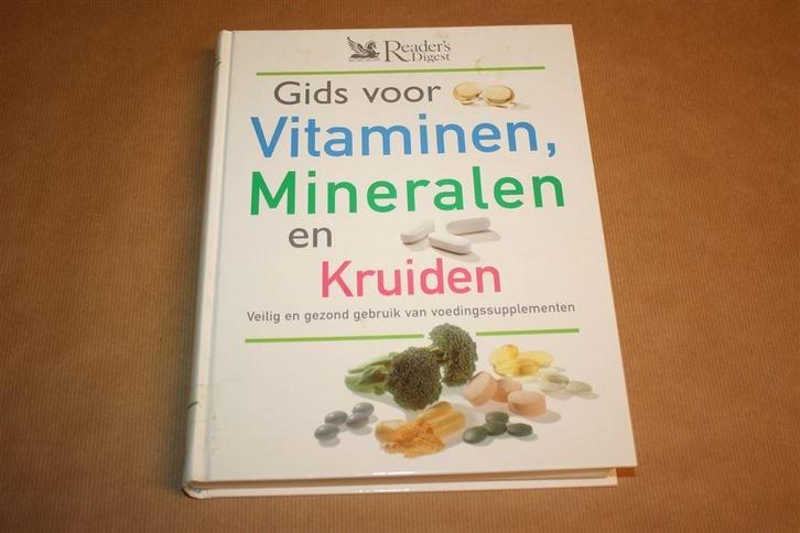 Gids voor vitaminen, mineralen en kruiden, Boeken, Gezondheid, Dieet en Voeding, Gelezen, Kruiden en Alternatief, Ophalen of Verzenden