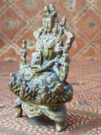 Mooi antiek Oosters brons beeldje van Boeddha 9,2 cm., Antiek en Kunst, Kunst | Niet-Westerse kunst, Ophalen of Verzenden