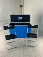 Flightcase met 8 klapstoelen, Ophalen, Zo goed als nieuw, Campingstoel