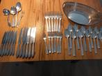 40-delig verzilverd bestek (Gero 90) + verz. broodmandje, Ophalen of Verzenden, Zilver