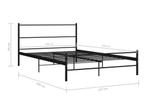 Metalen bedframe 120, Huis en Inrichting, Slaapkamer | Stapelbedden en Hoogslapers, Hoogslaper, Zo goed als nieuw, 200 cm, 140 cm