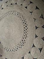 Rotan ronde vloerkleed echt mooie voor maar 35 euro vandaag, Rond, Ophalen of Verzenden, Zo goed als nieuw, Crème