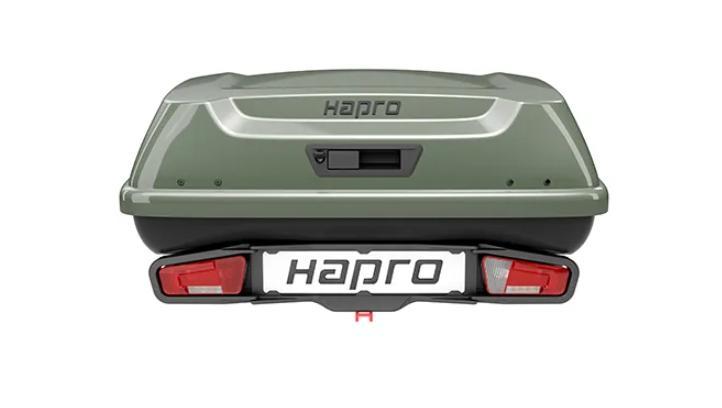 Hapro Boxer L + Platform - Trekhaakkoffer - 420 Liter groen, Auto diversen, Dakkoffers, Nieuw, Ophalen of Verzenden