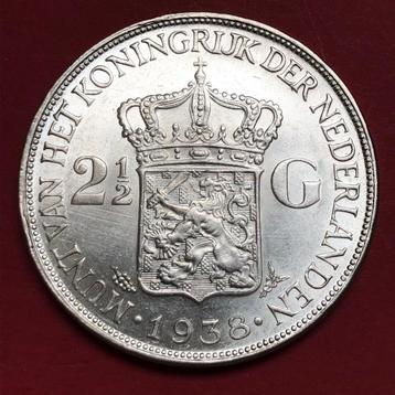 Rijksdaalder 1938. Grof haar. Pr+. beschikbaar voor biedingen