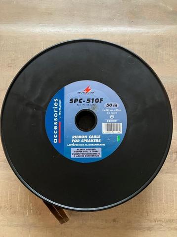 Luidsprekerkabel, vlakdraad, ca. 50 meter, Monacor SPC-510F beschikbaar voor biedingen