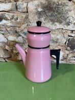 Vintage cafetière Aubecq 1960 - roze emaille, Antiek en Kunst, Ophalen of Verzenden