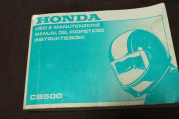 Honda CB500 1993 motorfiets instructie boekje CB 500 beschikbaar voor biedingen