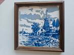 Delftse Blauwe tegel in lijst, Antiek en Kunst, Ophalen