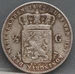 Zilveren 1/2 gulden 1862 - halve gulden 1862 - Willem 3, Postzegels en Munten, Munten | Nederland, ½ gulden, Zilver, Koning Willem III