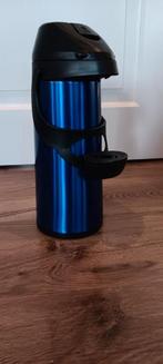 Emsa Isoleerkan met pomp Pronto 1,9l blauw zo goed als nieuw, Ophalen of Verzenden