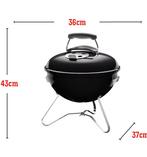 Weber Smokey Joe barbecue houtskool metaal zwart ZGAN, Ophalen, Zo goed als nieuw