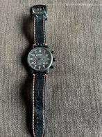 Mooie herenhorloge - weinig gedragen, Sieraden, Tassen en Uiterlijk, Horloges | Heren, Overige merken, Overige materialen, Leer