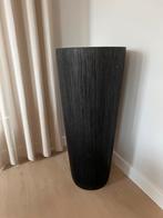 Hoge Zwarte Bloempot - Modern Design, Tuin en Terras, Bloempotten, Ophalen, Kunststof, 40 cm of meer, Rond