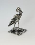 Zilveren Ooievaar miniatuur, Ophalen of Verzenden