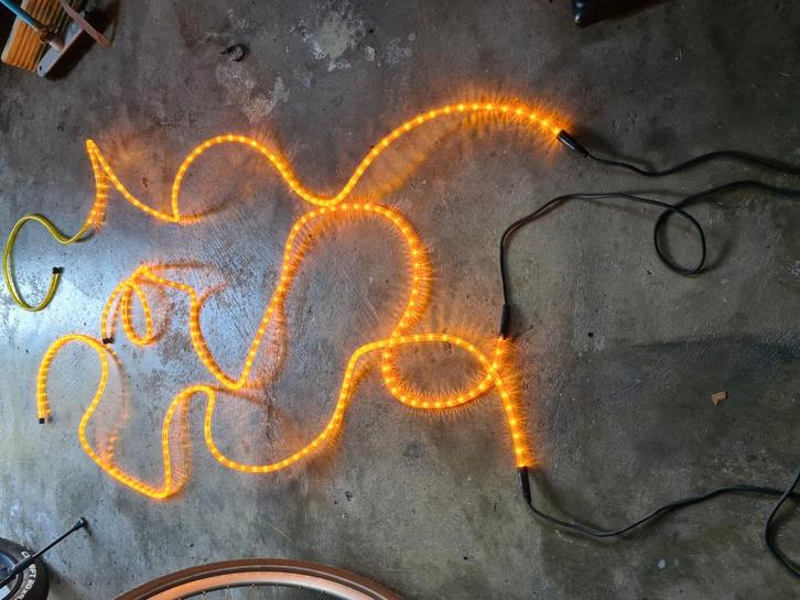 Lichtslang halogeen 3x3 meter, Tuin en Terras, Buitenverlichting, Gebruikt, Ophalen