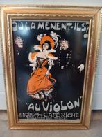 Franse afbeelding in goudkleurige lijst, Antiek en Kunst, Ophalen of Verzenden