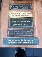 Vintage Tekstborden met Spreuken, Huis en Inrichting, Woonaccessoires | Tekstborden en Spreuken, Ophalen of Verzenden, Gebruikt
